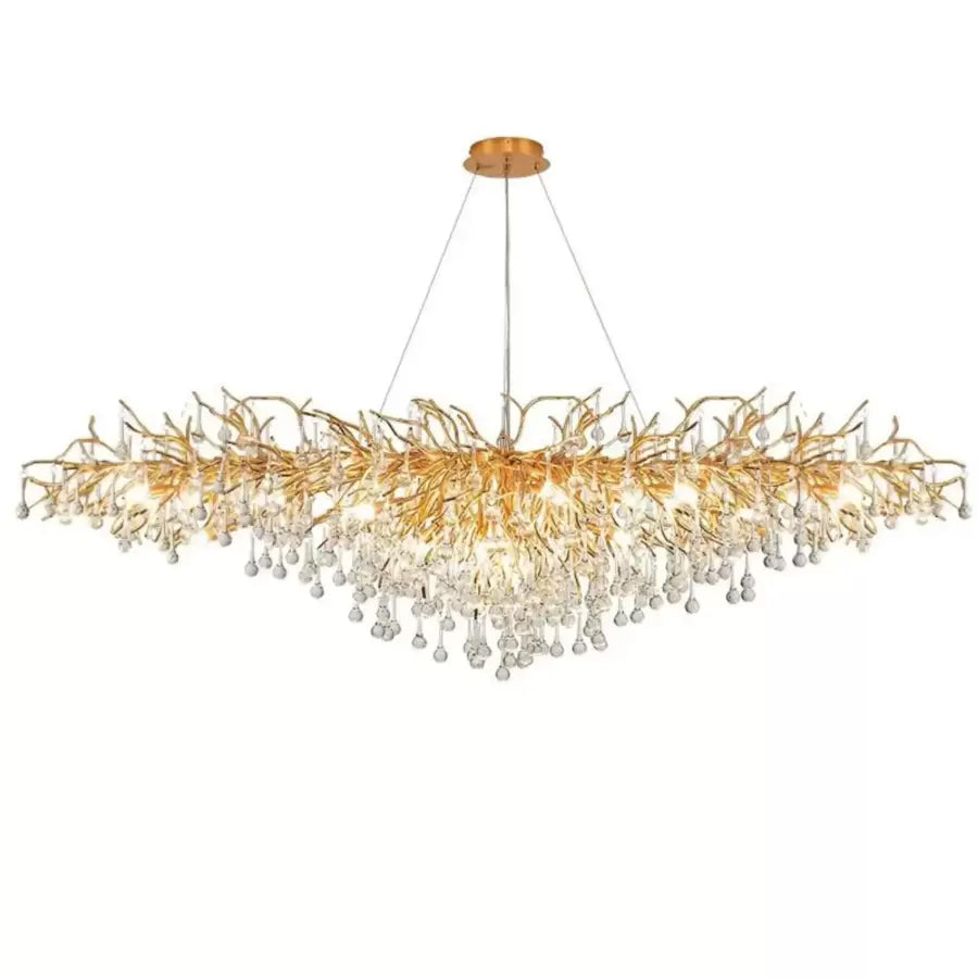 Kaiser Crystal Candelabra 13x G9 Diameter 120cm Gold Crystal Candelabra Default Title Alessandro Design