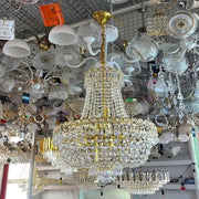 Kassian Crystal Candelabra 11x E14 Gold Crystal Candelabra Default Title Alessandro Design