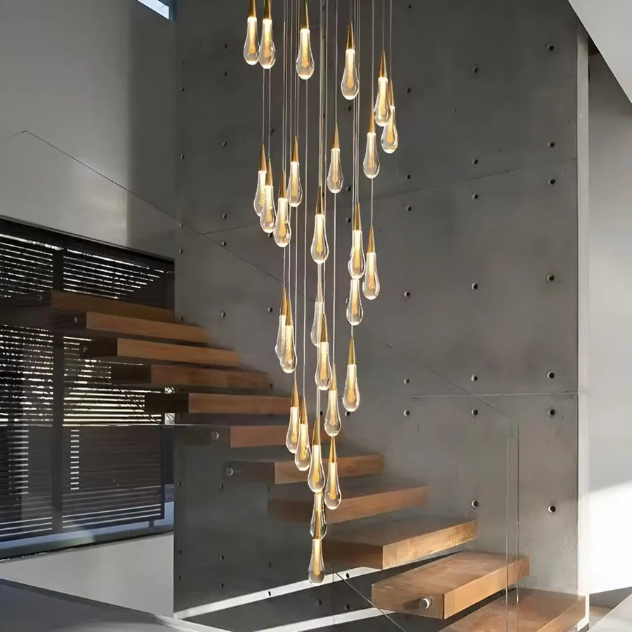 Suspended Crystal LED Chandelier, 39W, Justinian, Diameter 60cm, Adjustable Height, Gold, Metal and Crystal Cristal Chandeliers Default Title Alessandro Design