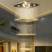 LED Crystal Chandelier 80W PALATINA Gold, Diameter 50cm, Height 200cm, Ladder Model Crystal Chandelier Default Title Alessandro Design