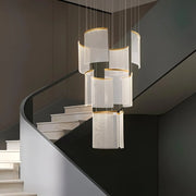 Crystal LED Alduino Gold Chandelier diameter 80cm Gold Adjustable Height Modern Chandeliers Default Title Alessandro Design