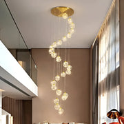 Crystal LED KILKENNY Culmino Chandelier, 144W, Neutral Light, Diameter 60cm, Gold Modern Chandeliers Default Title Alessandro Design