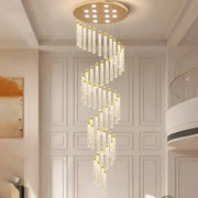 Crystal Chandelier LED Nomiki Gold Modern Chandeliers Default Title Alessandro Design