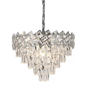 Crystal Chandelier WINDSOR Eleganza 8xE14, Diameter 39cm, Shiny Chrome, Adjustable Height Crystal Chandeliers Default Title Alessandro Design