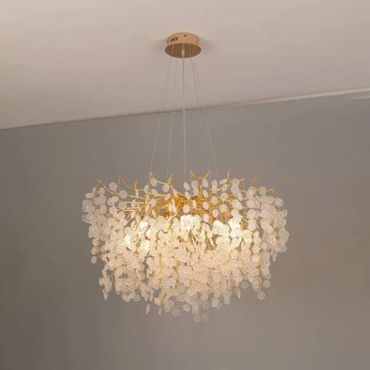Crystal Chandelier WALTZ Serenade, 6xG9, Gold, 60cm, Adjustable Height Crystal Chandeliers Default Title Alessandro Design