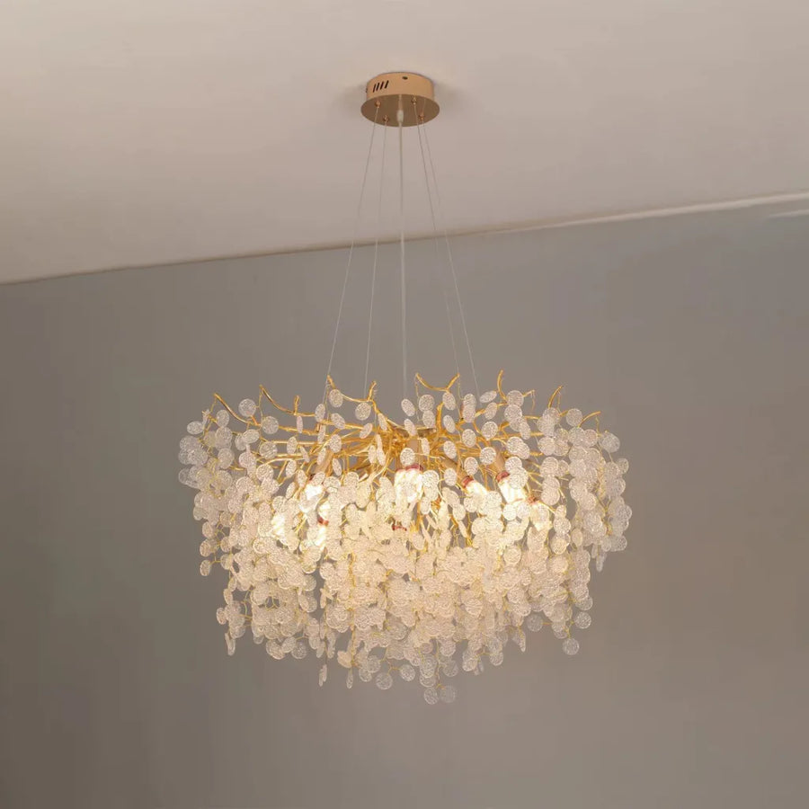 Crystal Chandelier WALTZ Serenade, 6xG9, Gold, 60cm, Adjustable Height Crystal Chandeliers Default Title Alessandro Design