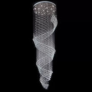 LED Crystal Candelabra 13 xGU10 Meili Chrome, Diameter 80cm, Height 240cm, Ladder Model Crystal Candelabra Default Title Alessandro Design