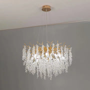 WALTZ Cascade Crystal Chandelier, 6xG9, Gold, diameter 45cm, Adjustable Height Crystal Chandeliers Default Title Alessandro Design
