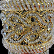 Selim Cristal Candelabra 14x E14 Gold Cristal Candelabra Default Title Alessandro Design