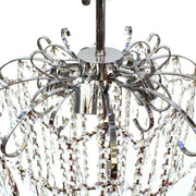 Crystal Chandelier EDINBURGH Eleganza, 5xE27, Diameter 47cm, Shiny Chrome Classic Chandeliers Default Title Alessandro Design