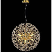 MINUET Crystal Chandelier 8x G9, Diameter 40cm, Shiny Gold, Adjustable Height Modern Chandeliers Default Title Alessandro Design