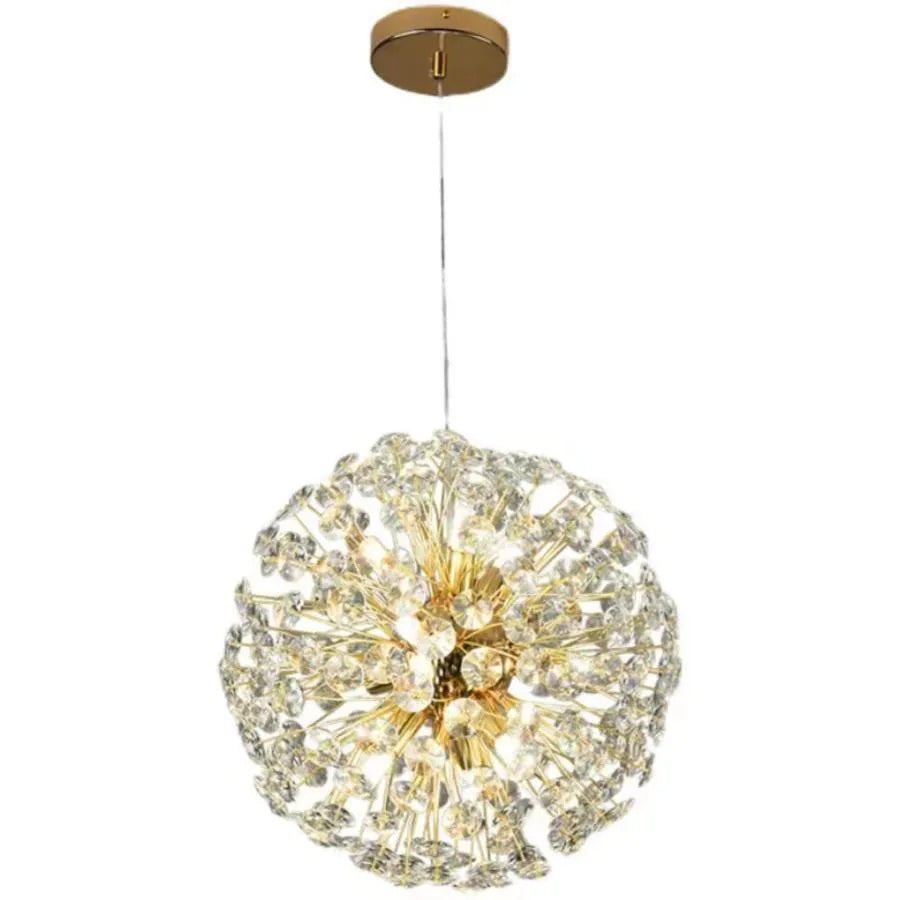 MINUET Crystal Chandelier 8x G9, Diameter 40cm, Shiny Gold, Adjustable Height Modern Chandeliers Default Title Alessandro Design