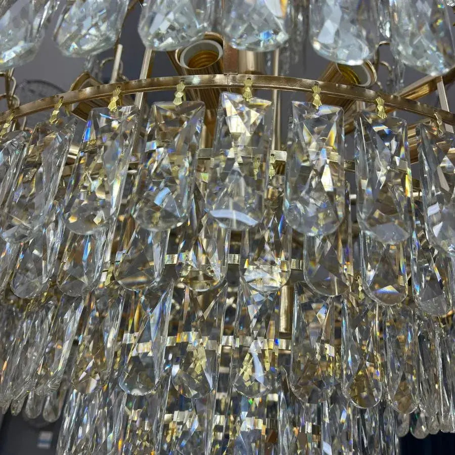 Junnut Candelabra 21xE27, Crystal and Metal, Gold Crystal Candelabra Default Title Alessandro Design