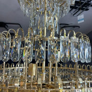 Junnut Candelabra 21xE27, Crystal and Metal, Gold Crystal Candelabra Default Title Alessandro Design