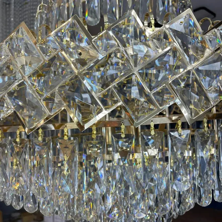 Junnut Candelabra 21xE27, Crystal and Metal, Gold Crystal Candelabra Default Title Alessandro Design