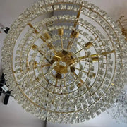 Junnut Candelabra 21xE27, Crystal and Metal, Gold Crystal Candelabra Default Title Alessandro Design