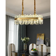 Achim LED Chandelier with Remote Control, 200W, Diameter 80cm, Gold, Dimmable Cristal Candelabra Default Title Alessandro Design