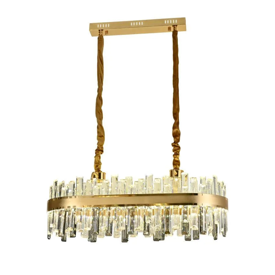 Achim LED Chandelier with Remote Control, 200W, Diameter 80cm, Gold, Dimmable Cristal Candelabra Default Title Alessandro Design