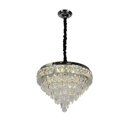 MEILI CRYSTAL CASCADA 500 – Crystal LED Chandelier, 112W, Ø500 mm, with Remote Control Crystal Chandeliers Default Title Alessandro Design