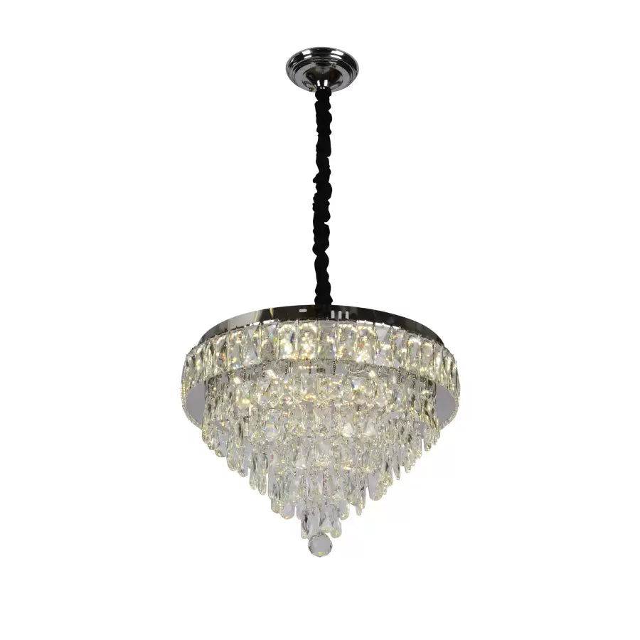 MEILI CRYSTAL CASCADA 500 – Crystal LED Chandelier, 112W, Ø500 mm, with Remote Control Crystal Chandeliers Default Title Alessandro Design