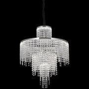 Crystal LED Chandelier with Remote Control Oscar 59W Dimable Silver Modern Chandeliers Default Title Alessandro Design