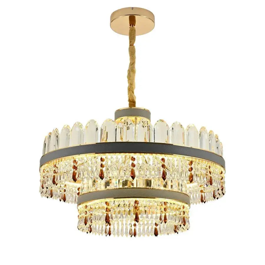 Pollux LED Chandelier with Remote Control, 300W, Diameter 75cm Gold, Crystal, Dimable Cristal Candelabra Default Title Alessandro Design