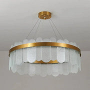 LED Chandelier with Remote Control Alonzo 93W Dimmable Diameter 60cm Golden Crystal Chandeliers Default Title Alessandro Design