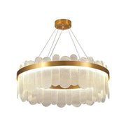 LED Chandelier with Alvaro Remote Control 128W Dimable Golden Candelabre Cristal Default Title Alessandro Design