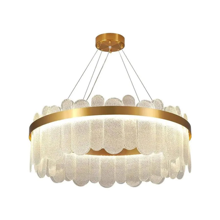 LED Chandelier with Alvaro Remote Control 128W Dimable Golden Candelabre Cristal Default Title Alessandro Design