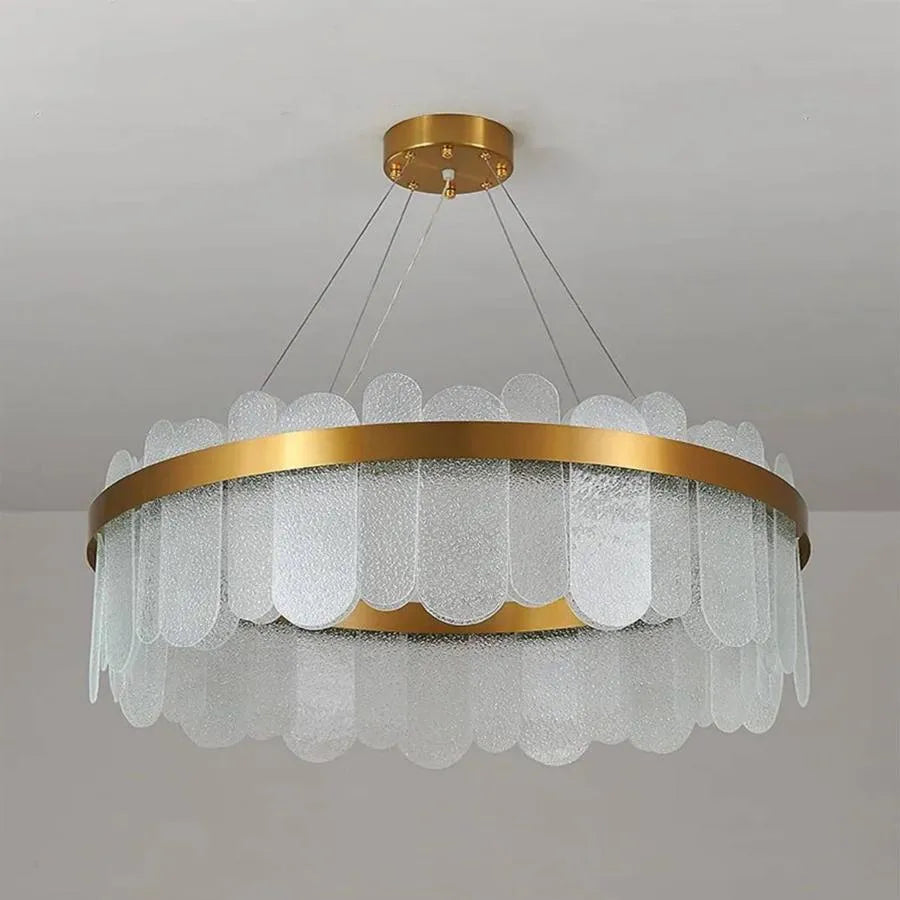 LED Chandelier with Alvaro Remote Control 128W Dimable Golden Candelabre Cristal Default Title Alessandro Design