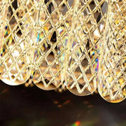 LED Chandelier with Remote Zimar 80W, Diameter 80cm Gold Crystal Chandeliers Default Title Alessandro Design