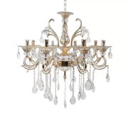 Ludovico Candelabra, 8xE14, Gold, Metal and Crystal Classic Candelabra Default Title Alessandro Design