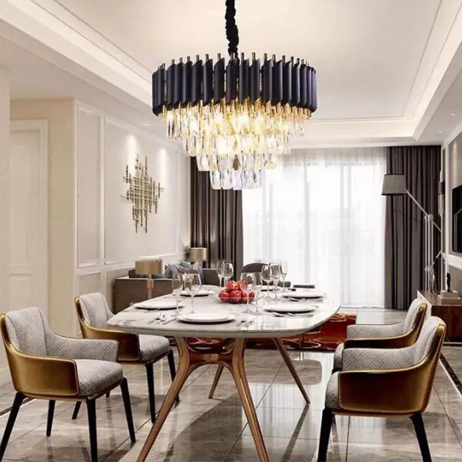 Rubert Candelabra, 9*E14, Gold, Metal and Crystal Crystal Candelabra Default Title Alessandro Design