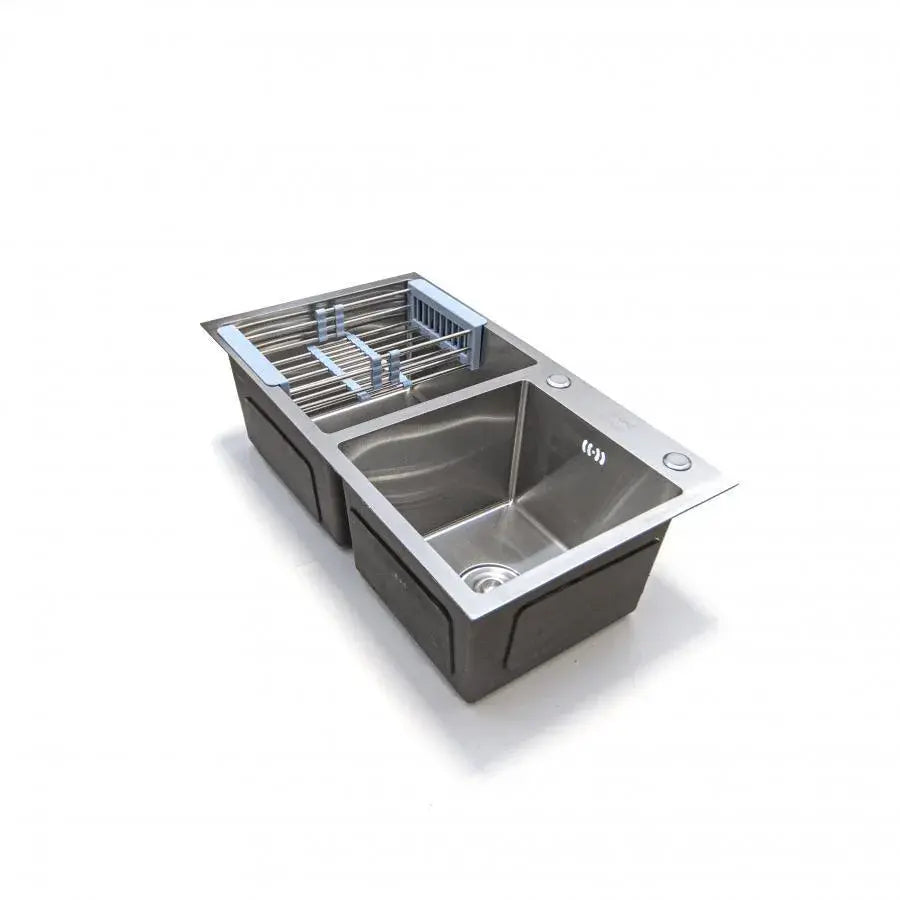 Stainless Steel Kitchen Sink 80x45 cm Silver Sinks Default Title Alessandro Design