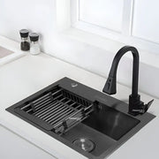 Stainless Steel Kitchen Sink 50x40 cm Dark Gray Sinks Default Title Alessandro Design