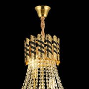 Crystal Chandelier 10XE14 Nardo Gold Black, 60 cm diameter, 75 cm height Crystal Chandeliers Default Title Alessandro Design