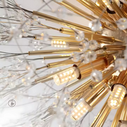 Crystal Chandelier RONDO Vivace, 8x G9, Diameter 60cm, Shiny Gold Crystal Chandeliers Default Title Alessandro Design
