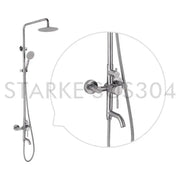 Shower Column, SUS304 Stainless Steel, Satin, LY003 Faucets & Shower Columns Default Title Alessandro Design
