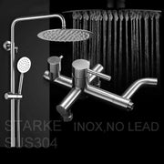 Shower Column, SUS304 Stainless Steel, Satin, LY003 Faucets & Shower Columns Default Title Alessandro Design