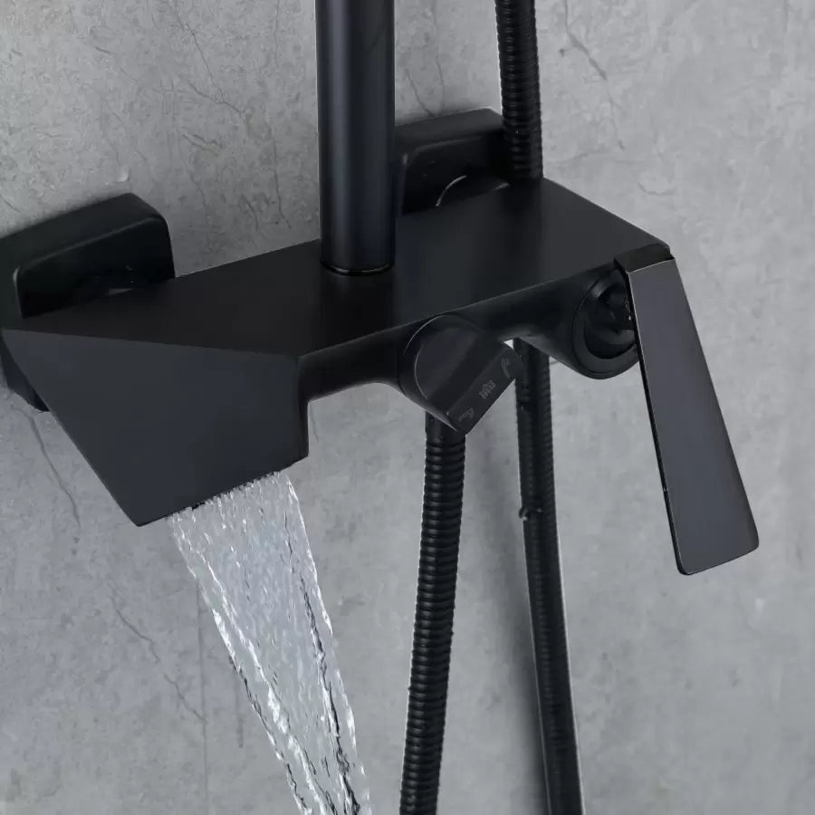 Shower Column, Sanitary Brass, Black, 6720H Faucets & Shower Columns Default Title Alessandro Design