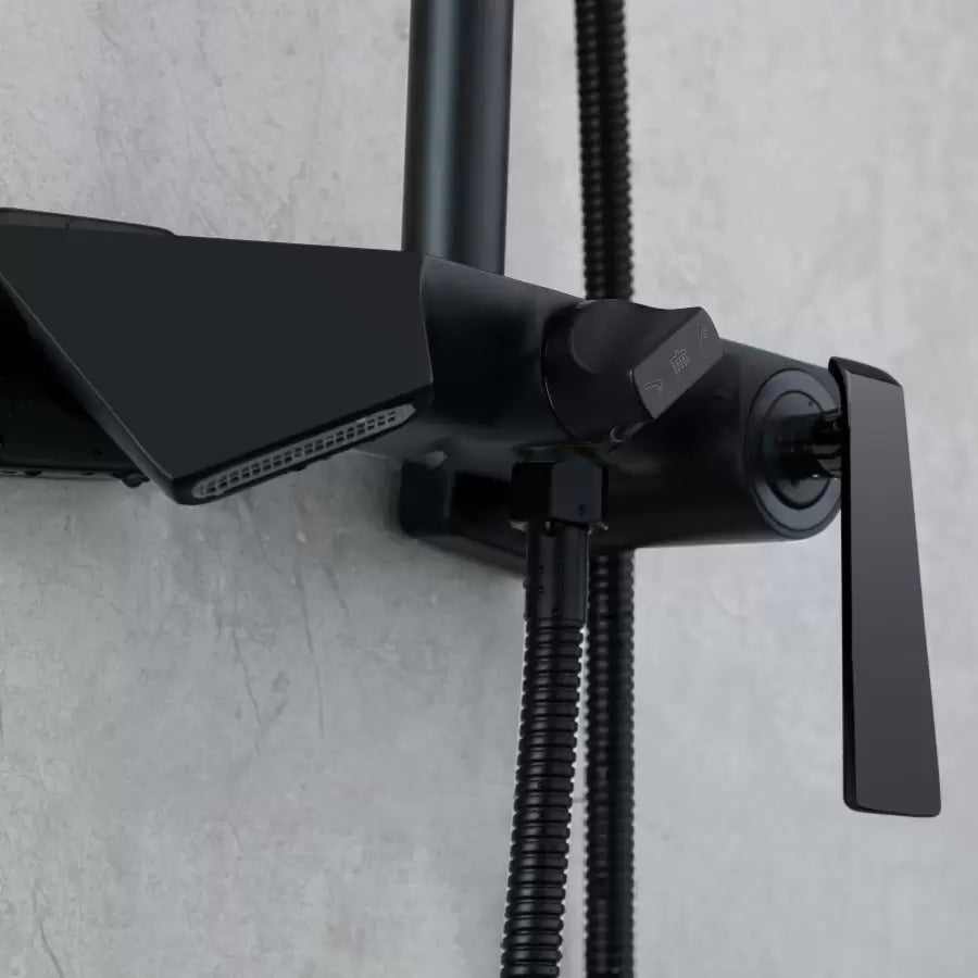 Shower Column, Sanitary Brass, Black, 6720H Faucets & Shower Columns Default Title Alessandro Design