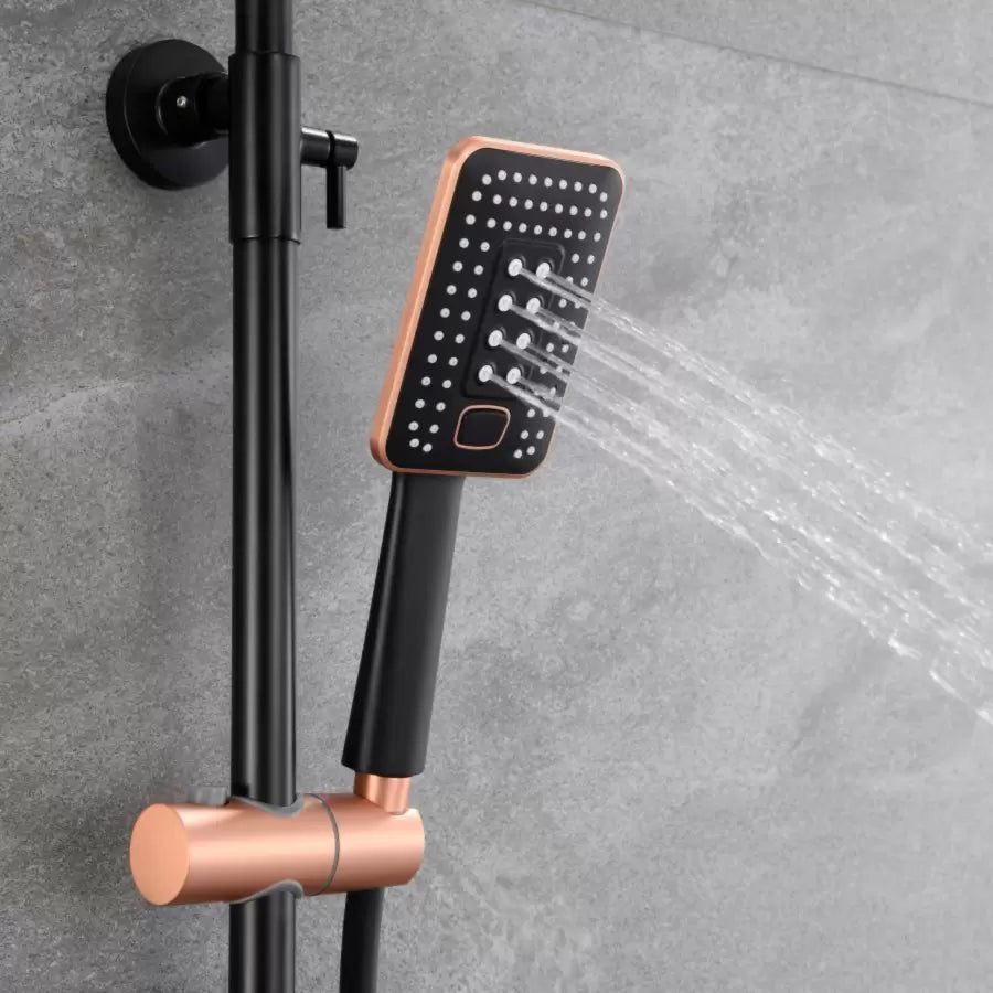 Shower Column, Sanitary Brass, Black with Rose Gold, 10010H-M Faucets and Shower Columns Default Title Alessandro Design