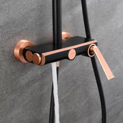 Shower Column, Sanitary Brass, Black with Rose Gold, 10010H-M Faucets and Shower Columns Default Title Alessandro Design