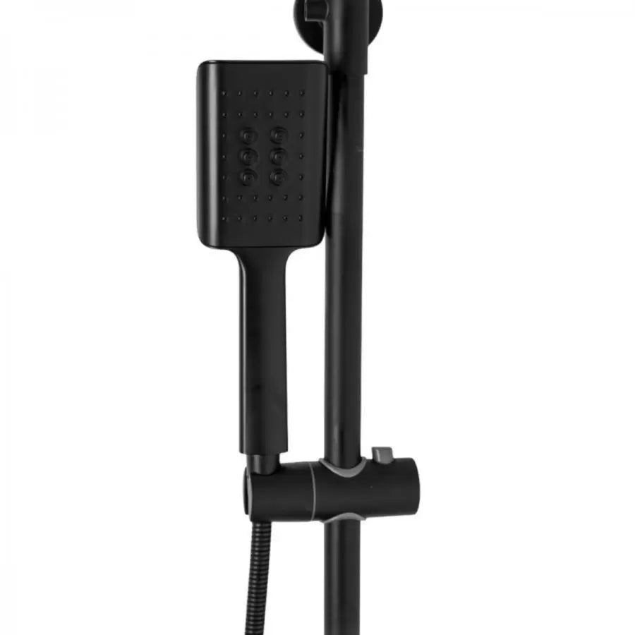Shower column with showerhead and adjustment cap, sanitary brass, black, 9920H Faucets & shower columns Default Title Alessandro Design