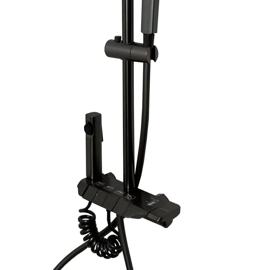 Dark Gray Stainless Steel Shower Column OD3903 Default Title Alessandro Design