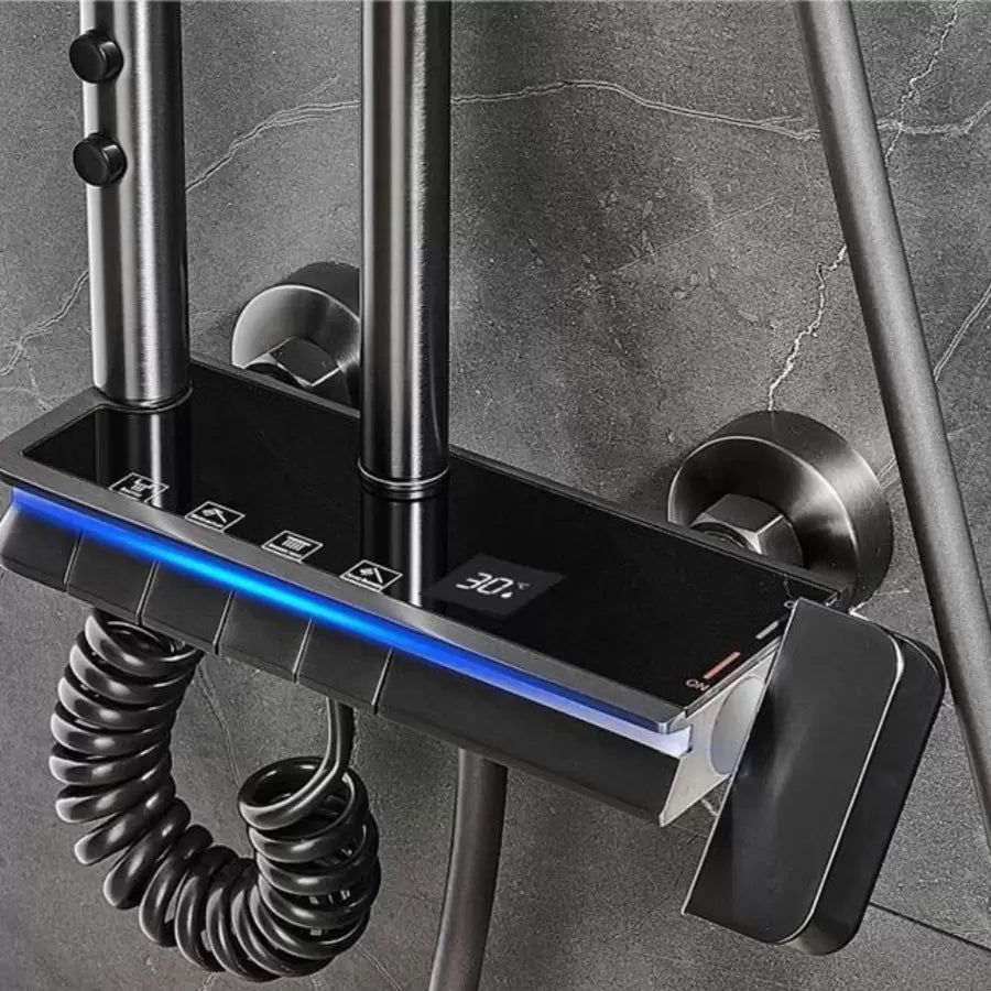 Stainless Steel Shower Column, Dark Grey, OD3904 Default Title Alessandro Design