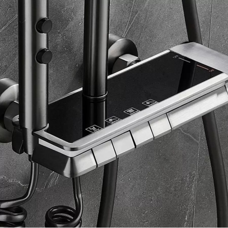 Stainless Steel Shower Column, Dark Grey, OD3904 Default Title Alessandro Design