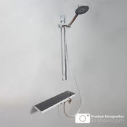 Shiny Stainless Steel Shower Column Black Silver 11211BH/CU Faucets and Shower Columns Default Title Alessandro Design