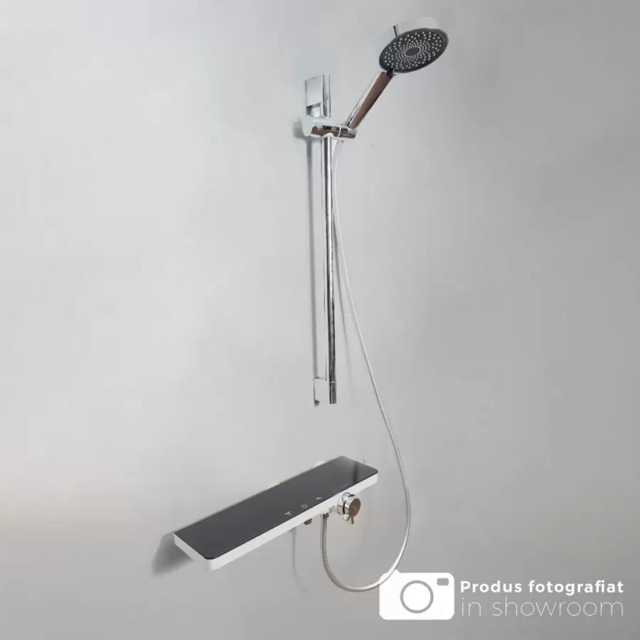Shiny Stainless Steel Shower Column Black Silver 11211BH/CU Faucets and Shower Columns Default Title Alessandro Design