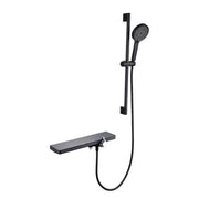 Shiny Stainless Steel Shower Column Silver Black 11211H Faucets & Shower Columns Default Title Alessandro Design